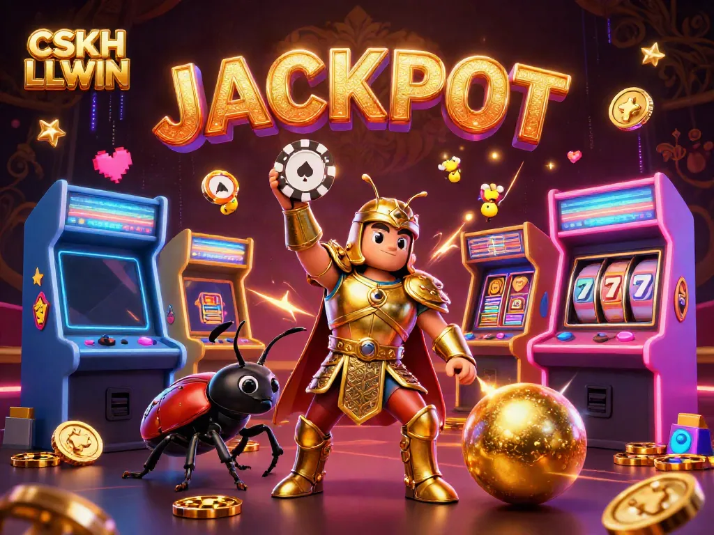 Experience engaging CSKH LLWIN support in a vibrant, dynamic casino-themed illustration.